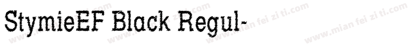 StymieEF Black Regul字体转换